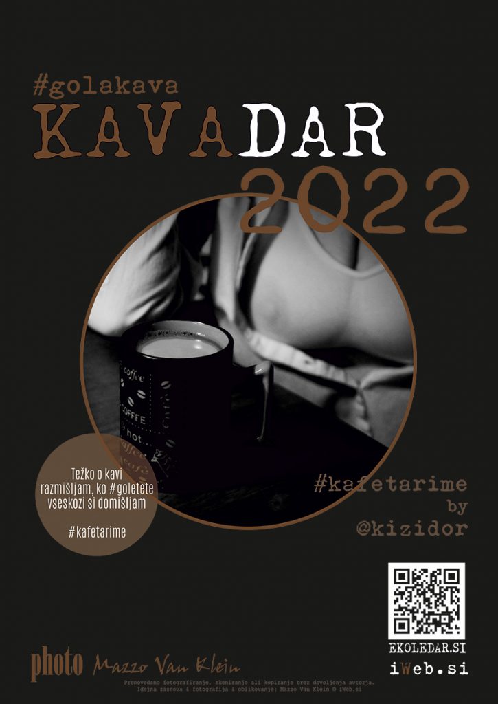 KAVAdar 2022 koledar za ljubitelje kave in erotike